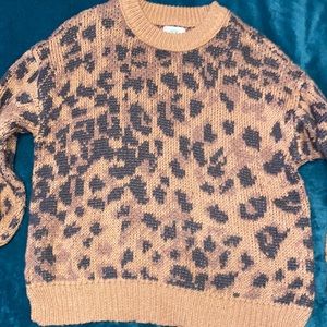 AERIE LEOPARD USED SWEATER